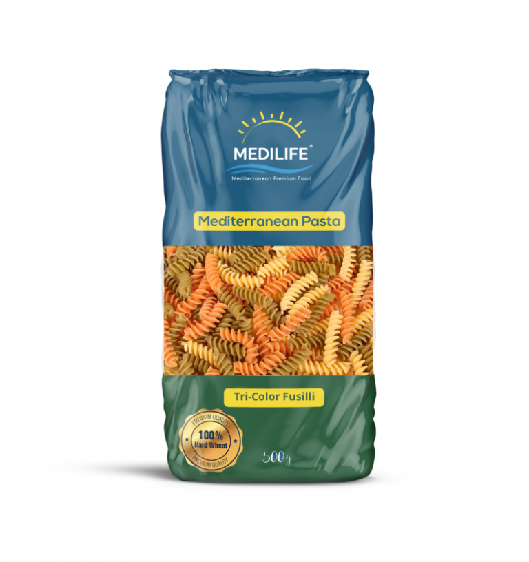 Tri-Color Fusilli - MedilifeFood Mediterranean Premium Food